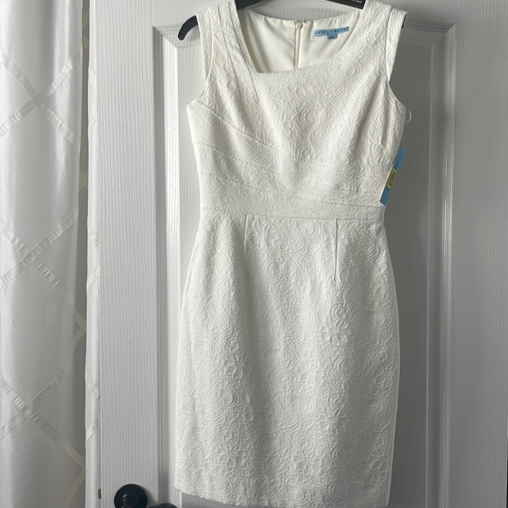 Antonio Melani NWT size 4 off white dress